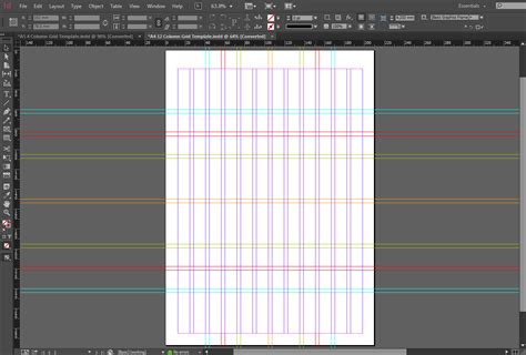 indesign grid template